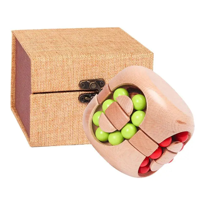 Rotating Cube Fidget Spinner Rotating Magic Bean Fidget Toys Help Relaxing Learning Toys For Adults Kids Puzzle Hamburger Toys