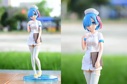 6 style  17cm Anime beautiful girl Figure white hair Emily  Action Figures Collection PVC Model Doll Toys