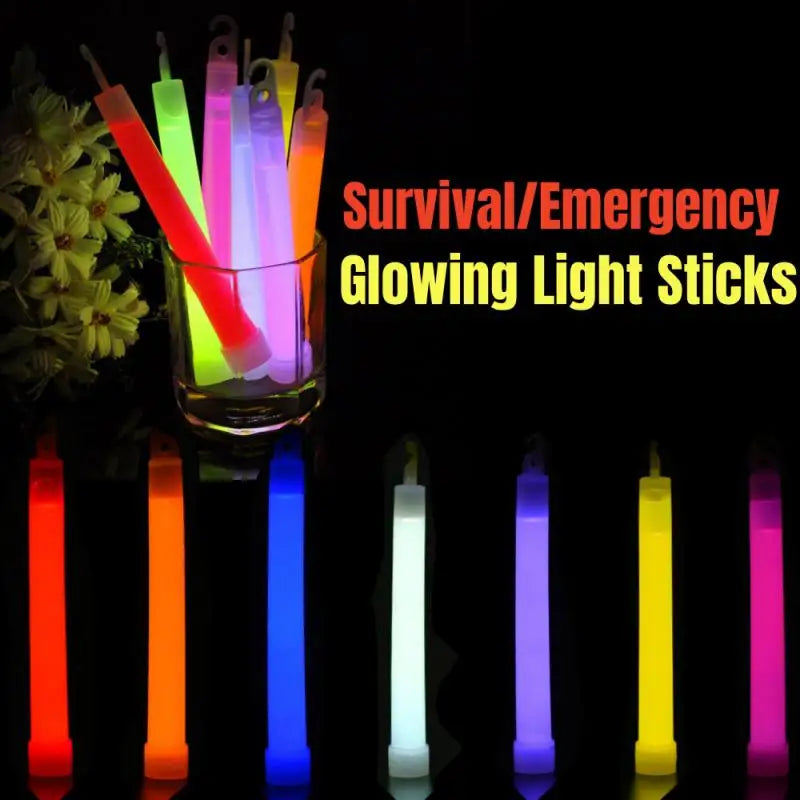 1PC 6 Inch Survival Kit Military Glow Light Sticks Walking and Hiking Camping SOS Gear Outdoor Military Equipment Camping Tool