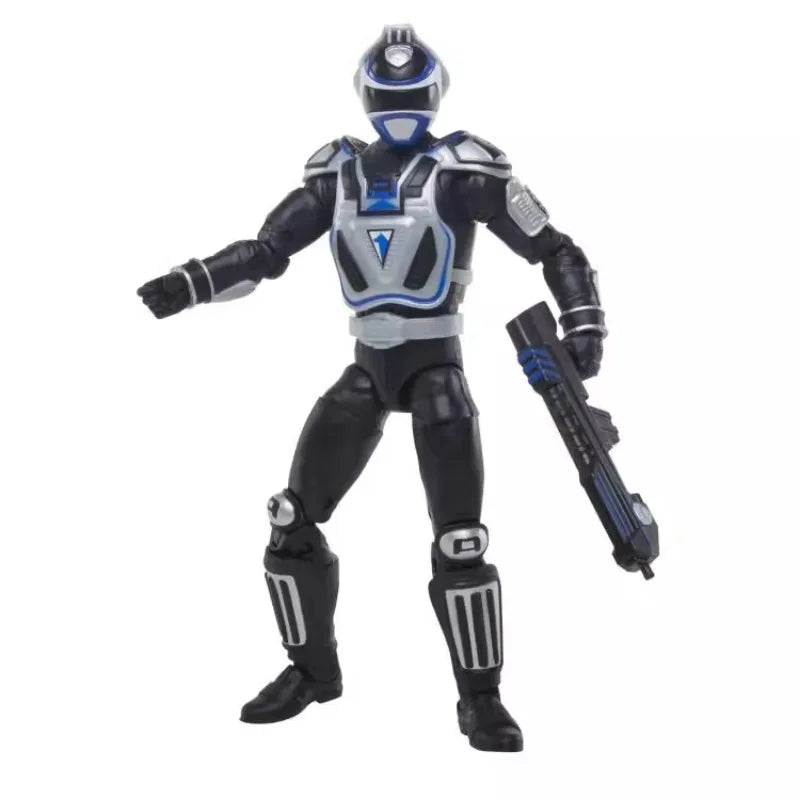 Hasbro Anime Power Rangers Blue Ranger and Black Ranger Christmas Gifts Active Joint Genuine Action Figure Model Toys