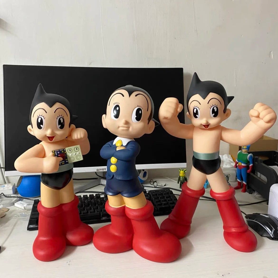 Anime AstroBoy 40CM Mighty Atom Large Figure Tetsuwan Atom Movable Action Figures PVC Statue Collection Model Toys Holiday Gifts