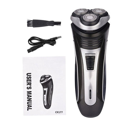 Electric Hair Beard Trimmer USB Rechargeable Shaver 3D Floating Heads
