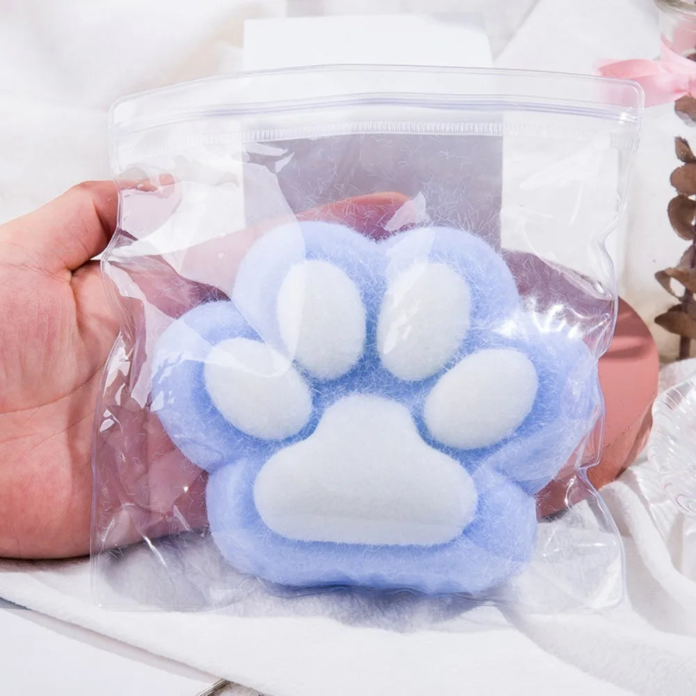 12cm Large Handmade Plush Cat Paw Squeeze Toys Taba Squishу Stress Relief Toys Cute Soft Fidget Toys and Anxiety Relaxing Gifts