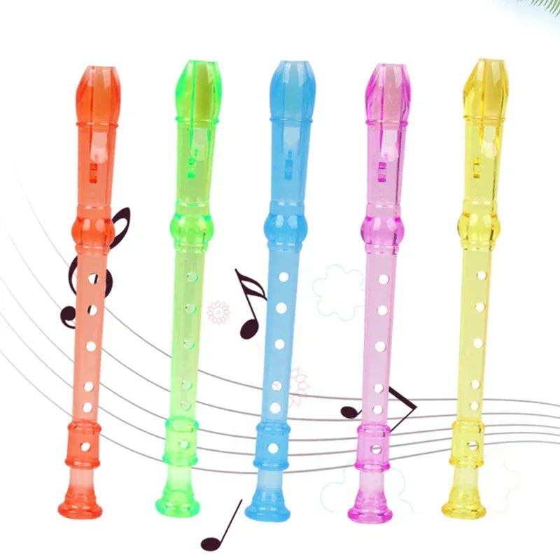 1PC Plastic Six-hole Flute Musical Instrument Toys for Kids Music Sense Training Children Educational Toy Baby Fun Birthday Gift