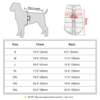 Warm Cotton Dog Vest