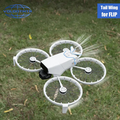 VOLODYMYR Flight Tail for DJI Flip Eeduce Drag Reduce Air Resistance Quick-release Rear Wing Drone Flight Tail Drone Accessory