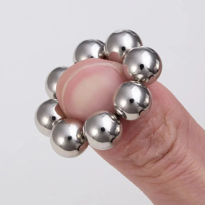 2Pcs Nipple Clip and Studs Magnet Orbs Personal Fake Nipple Piercing Ring Powerful Magnet Non Piercing Giant Magnet Balls Women