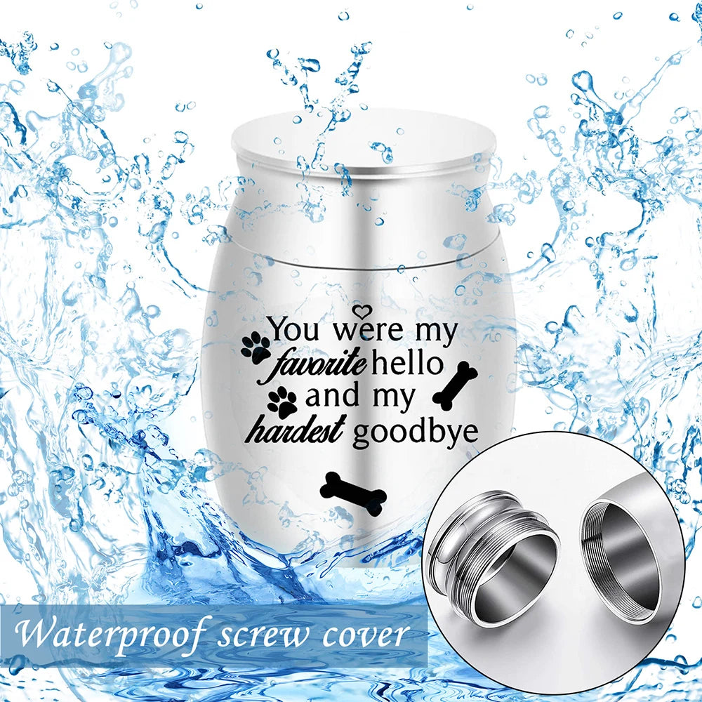 Pet Memorial Small Urn for Dog Ashes