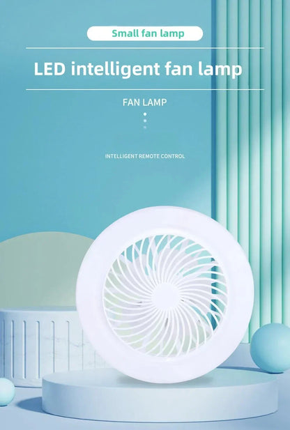 ﻿ Smart 2 In 1 Ceiling Fan With Remote Control Lighting E27 Conversion Base  Lighting Base Suitable for Bedroom and Living
