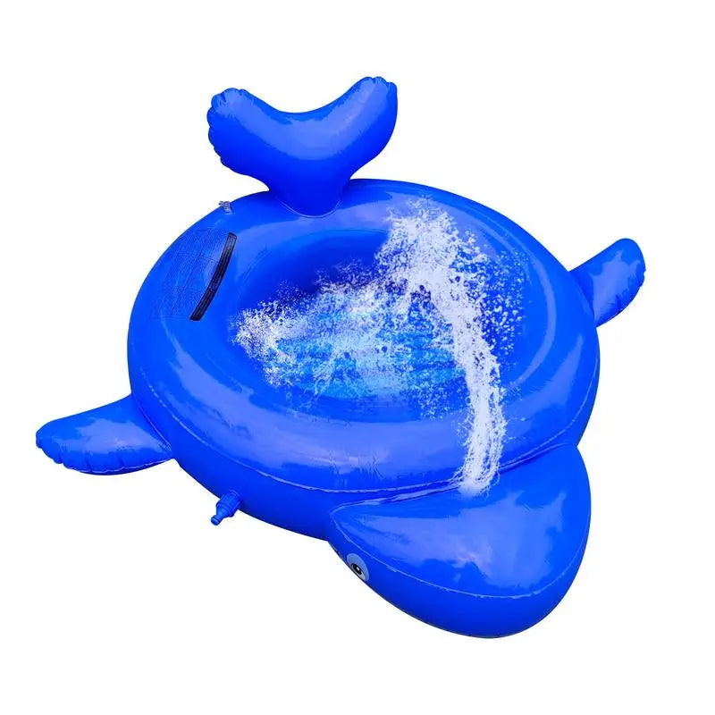 Summer Inflatable Spray Water Mat Pool Whale Toy Outdoor Parent-child Beach Lawn Play Water Children Shower Pool