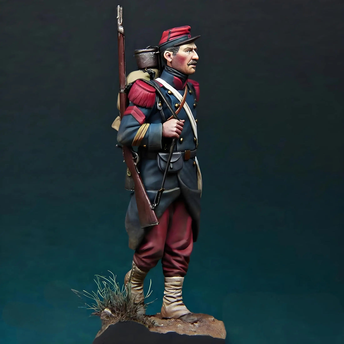 1/24 French Infantry Set GK Resin Model Character Soldier Military Theme Action Character Model Toy Soldier Unpainted Set