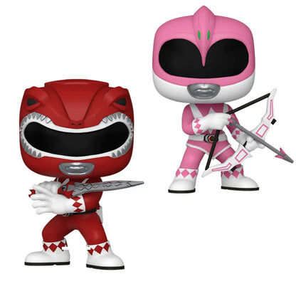 Anime Mighty Morphin Power Rangers Red Ranger Pink Ranger Green Ranger Gifts for Children Action Figure Model Toys