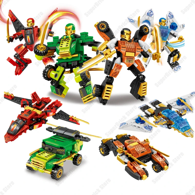 Gift Ninja New Legacy Kai Jay Zane Lloyd Mech Super Armor Robot Figures Building Blocks Kit Bricks Classic Movie Model Kids Toys