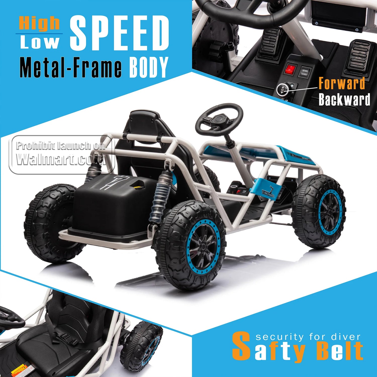 24V Ultimate Go-Kart, Ride On Toy for Big Kids Ages 6+, 2x200W Powerful Motor, 6MPH Outdoor/Off-road/Dirt Road Electric Car