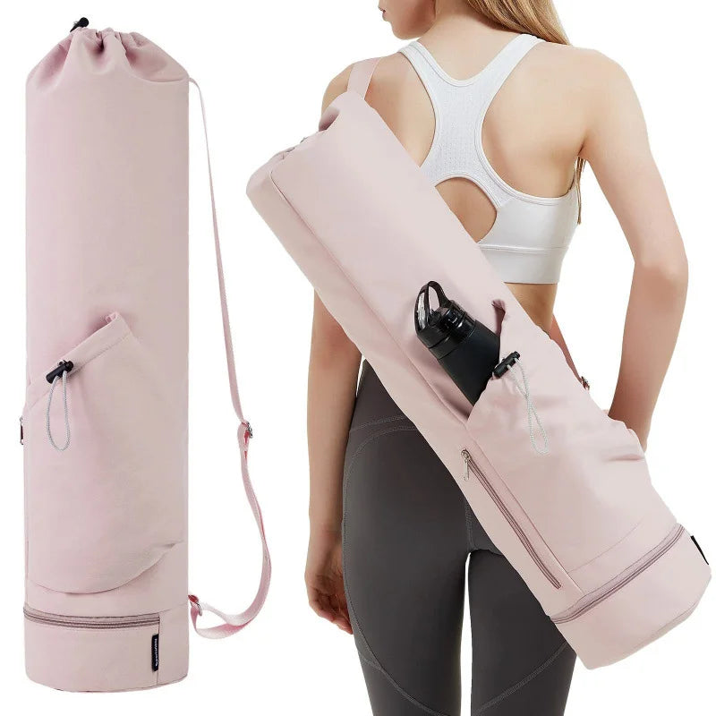 Yoga Mat Bag with Water Bottle Pocket &amp; Wet Storage – Multi-Functional Carrier for Gym, Pilates &amp; Fitness