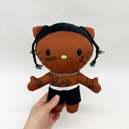 Travis Scott Plush Doll Hello Selena Plush Toys Cute Cartoon Anime Plush Doll Soft Stuffed Dolls Room Decoration Kids Toy Gifts