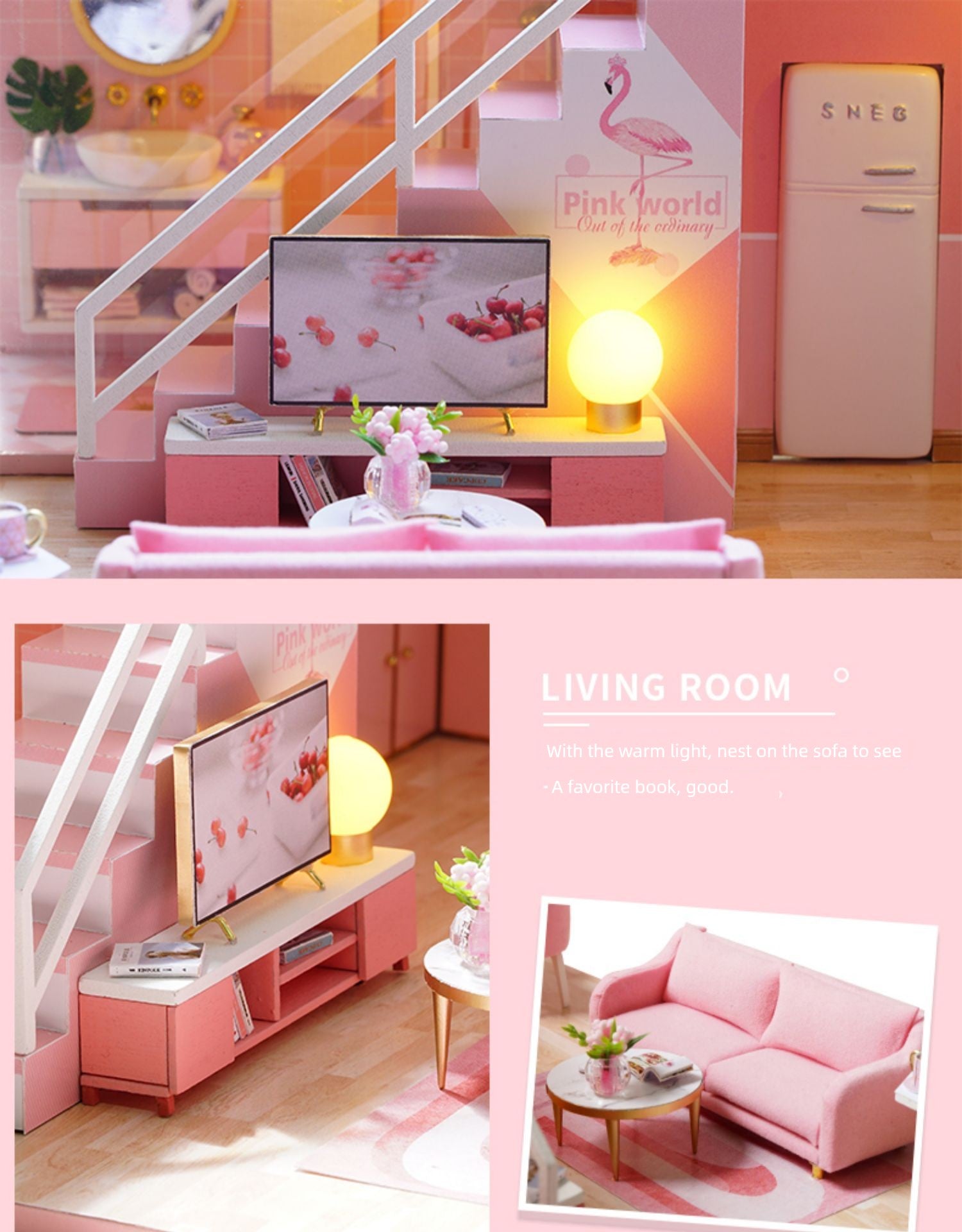 Bedroom Miniature Scene Model Making DIY Handmade