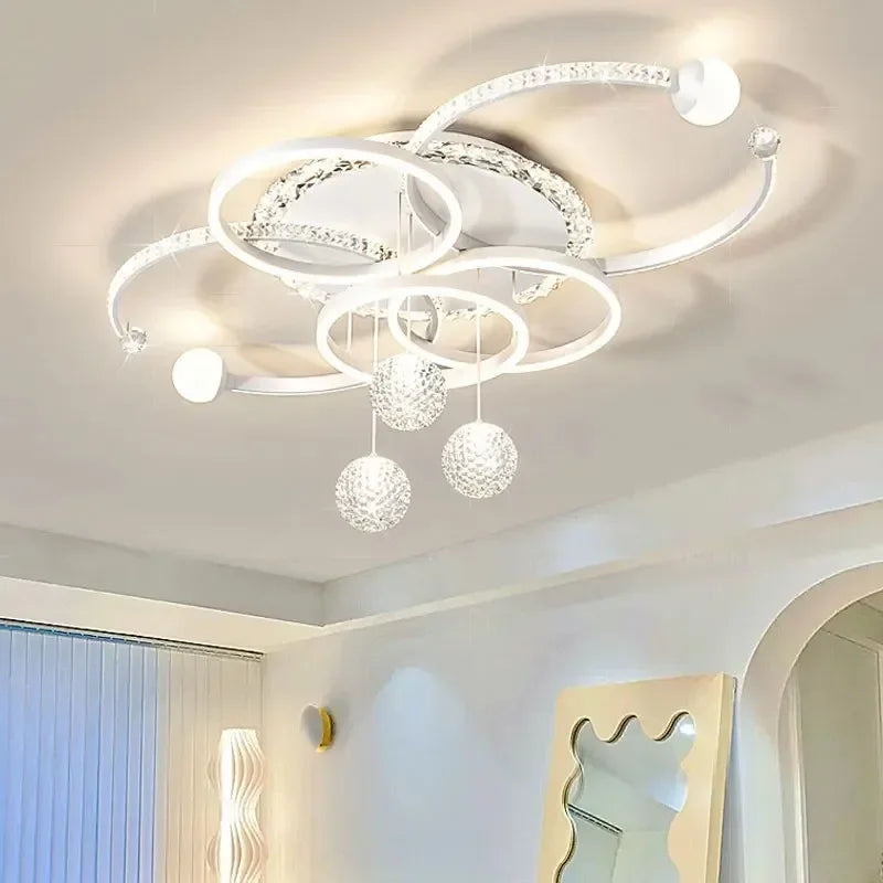 Living Room Ceiling Lamps Modern Intelligent LED Chandeliers For Resturant Kitchen Bedroom Lighting Home Decor Luster Luminaire