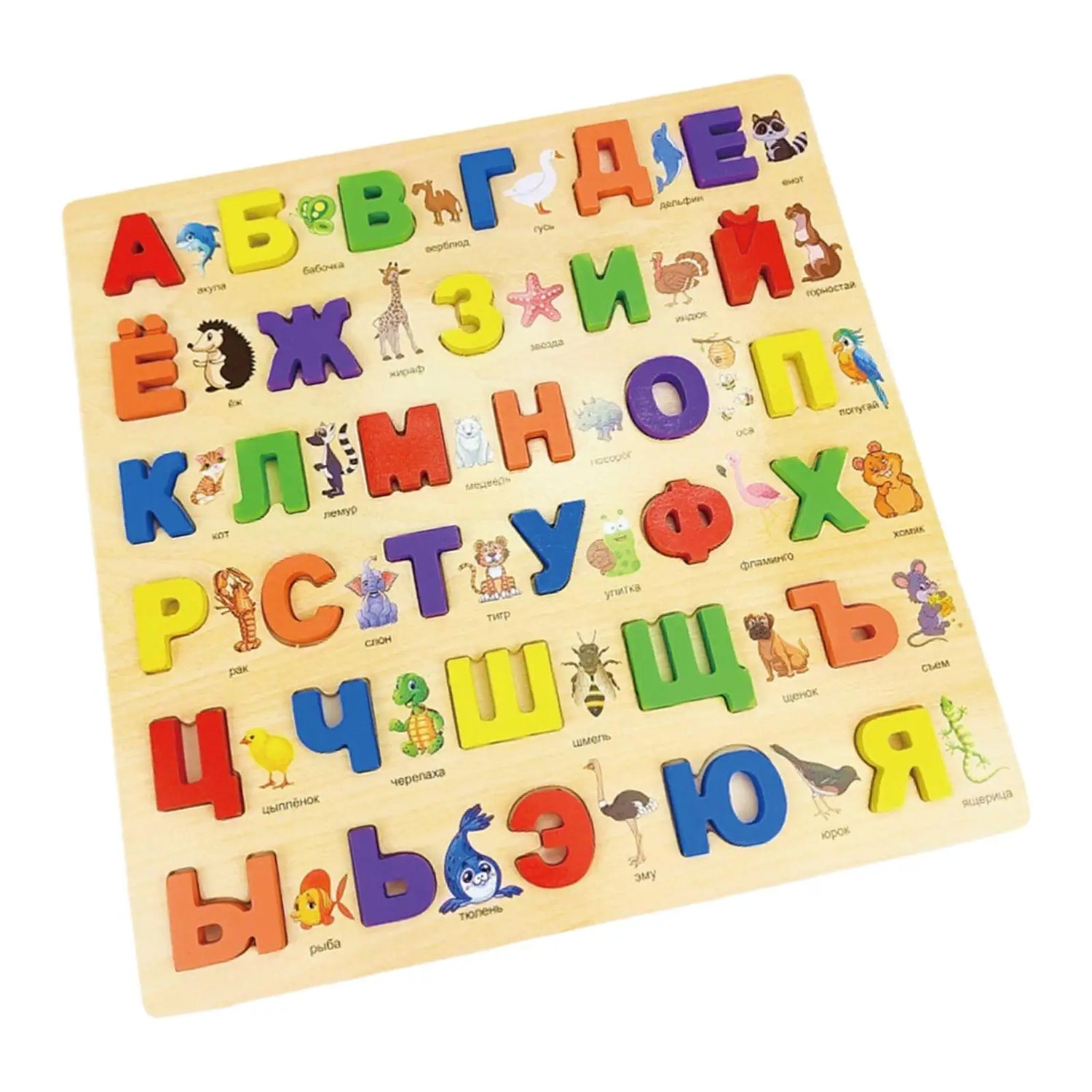 Russian Alphabet Words Preschool Activities Toy for Christmas Present