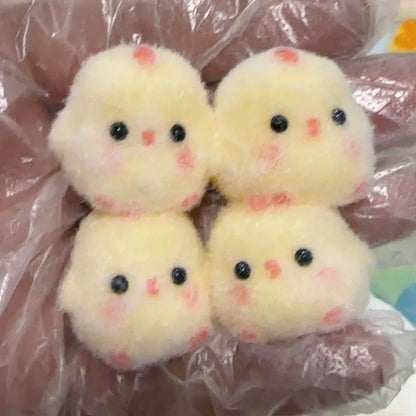 1/2Pcs Miniature Slow Rebound Relief Squeeze Toys Sticky TPR Squishy Mini Chick Stress Reliever Toys Squishy New Fidget Prop