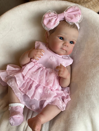 18 Inch Bettie Full Body Soft Silicone Girl Reborn Baby Doll With Painted Lifelike Hair Bebe Reborn Toys