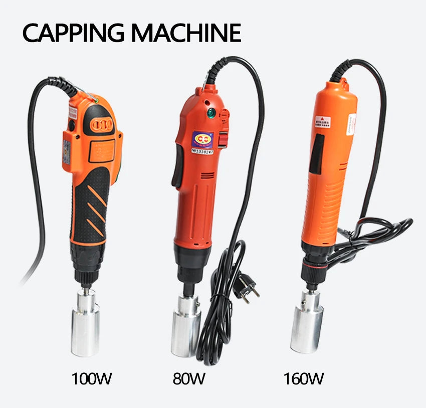ZONESUN Bottle Capping Machine Wearable electric sealing bottles Cap tightener Capper Screwing 10-50mm