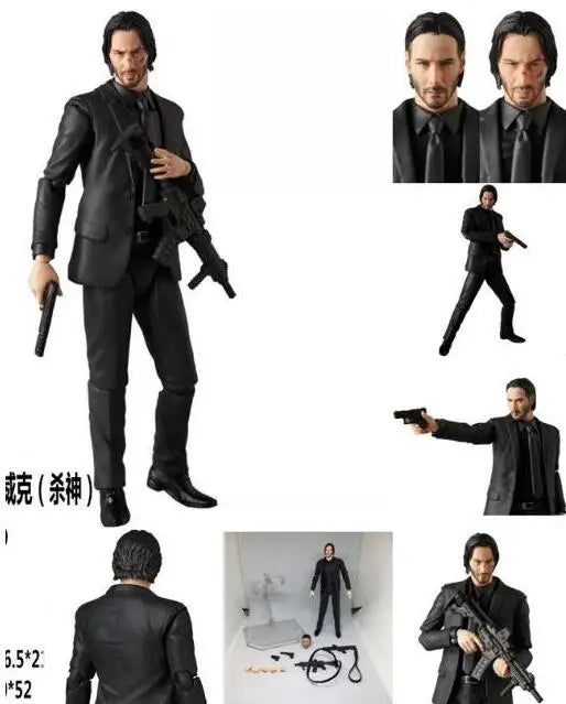 16cm JOHN WICK Chapter 2 Joint movable action figure PVC toys collection doll anime cartoon model