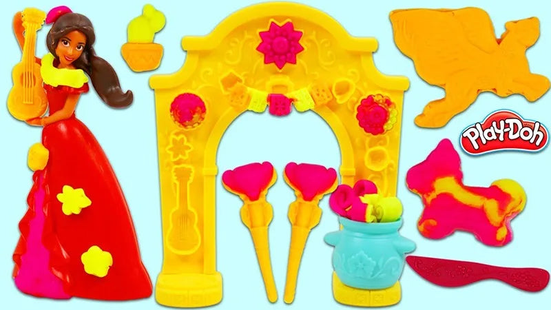 Hasbro Colourful Clayse Sets Play-Doh Clay Moulds Toy Making Tools Princess Elena Suit Peripheral Products Model Toys