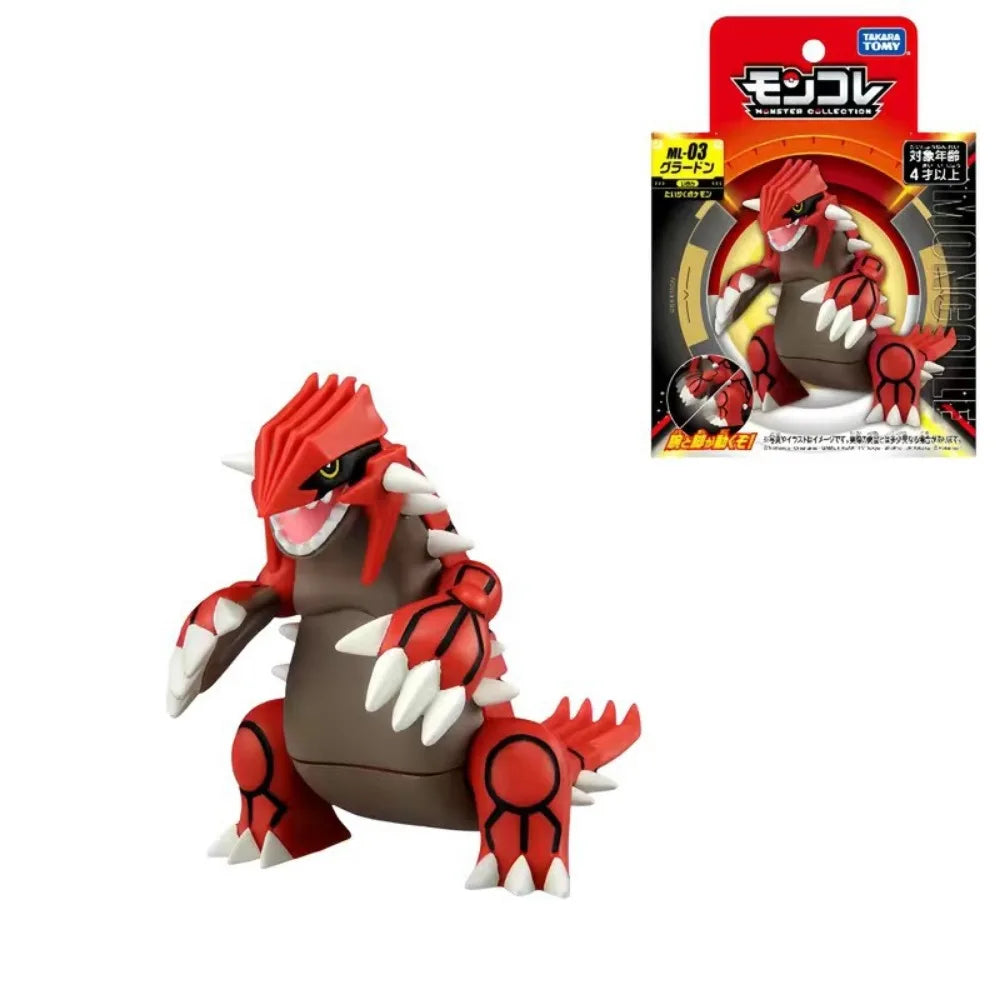 Genuine TAKARA TOMY Pokemon ML Series Ho-Oh Lugia Groudon Kyogre Rayquaza Figurines Handheld Model Ornaments Toy Birthdays Gift