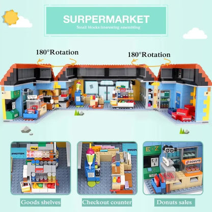 The Simpsons Supermarket And House Model Building Blocks Bricks 16004 16005 71016 71006 Toys Birthday Christmas Gift