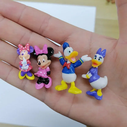 Mickey Mouse And Friends Minnie Anime Figurine Donald Duck Daisy Ornaments Disney Cartoon Action Figure Model Toys Kids Gifts