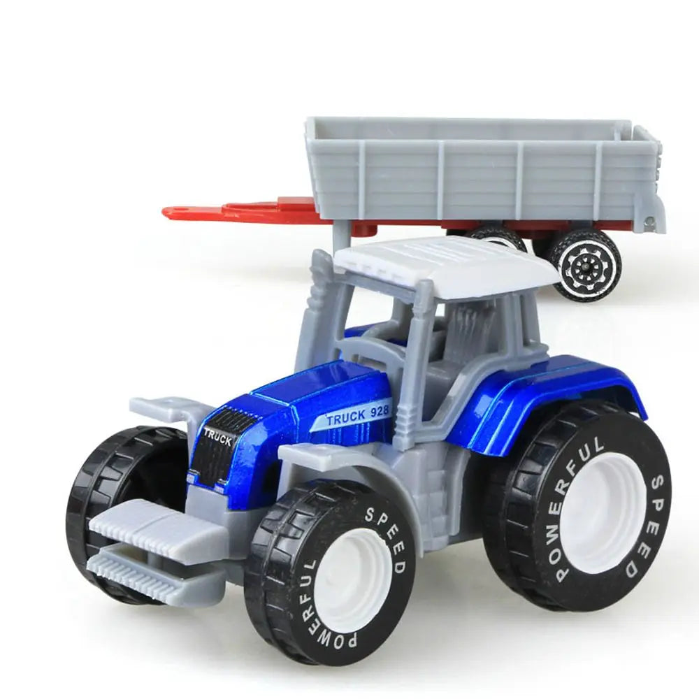 Children Kids Alloy Construction Excavator Tractor Dump Truck Farmer Vehicle Engineering Car Model Model Car Toys Tractor Toy