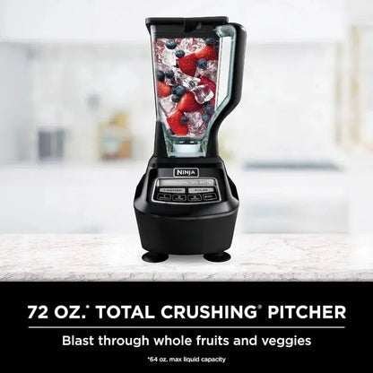 Ninja BL770 Mega Kitchen System, 1500W, 4 Functions for Smoothies, Processing, Dough,Drinks &amp; More, with 72-oz.* Blender Pitcher
