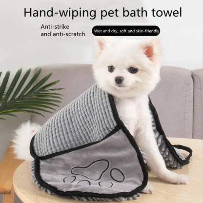 Super Absorbent Pet Bath Towel-Quick-Dry for Dogs &amp; Cats