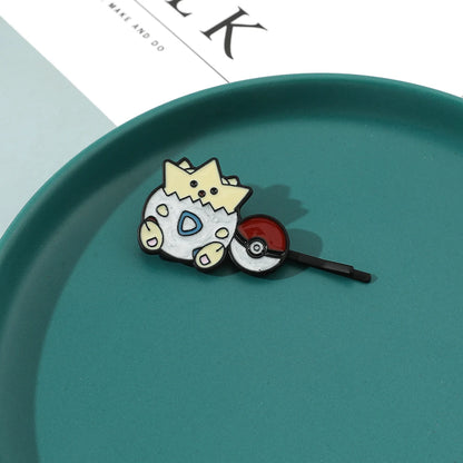 Bandai Pokemon Kawaii Hair Clip Pikachu Snorlax Cartoon Hairpin Women Fashion Hairclip Head Accessories Cute Jewelry Gifts