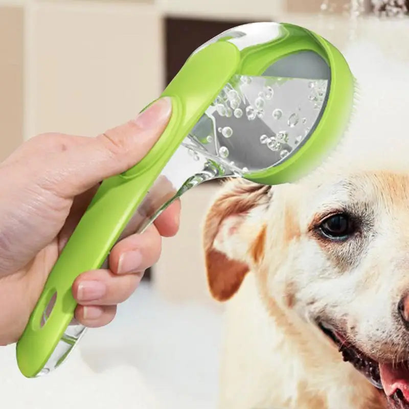 Soft Silicone Dog Brush 2 in 1 Pet Bath Brush Massage Grooming Comb Long Handle Dog Cat Shampoo Brush Pet Cleaning Supplies