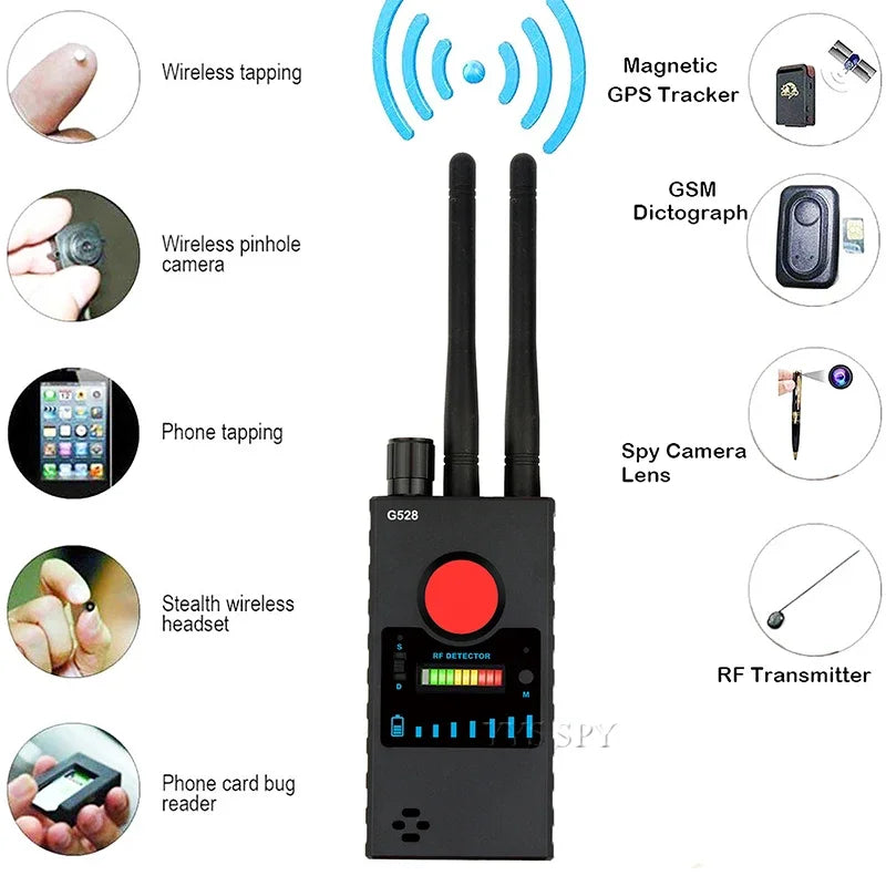 Smart Anti Spy Hidden Camera Detector RF Signal GPS Detection Spying Gadgets Devices Camaras Scanner Hotel Security Protection