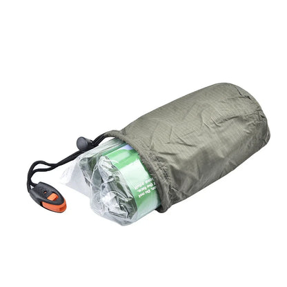 Portable Waterproof Emergency Survival Sleeping Storage Bag Hiking Sack Camping Gear Thermal Bivy Aid Rescue Kit Mylar Blanket