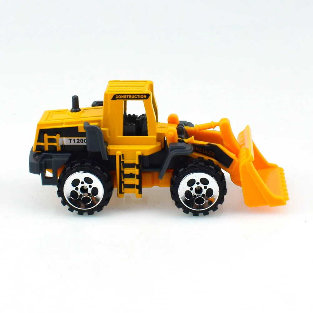 1Pc Children Car Toys Alloy Fire Truck Police Car Excavator Diecast Construction Engineering Vehicle Toys For Boys Gift