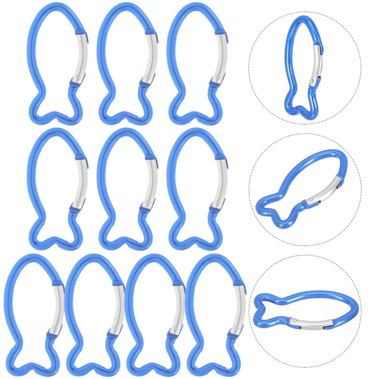 10 Pcs Climbing Carabiner Key Chain Clip Mini Sports Outdoor Survival Gear Camping Hooks Professional Travel