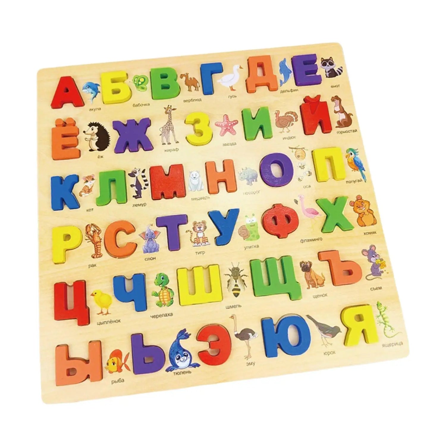 Russian Alphabet Words Preschool Activities Toy for Christmas Present