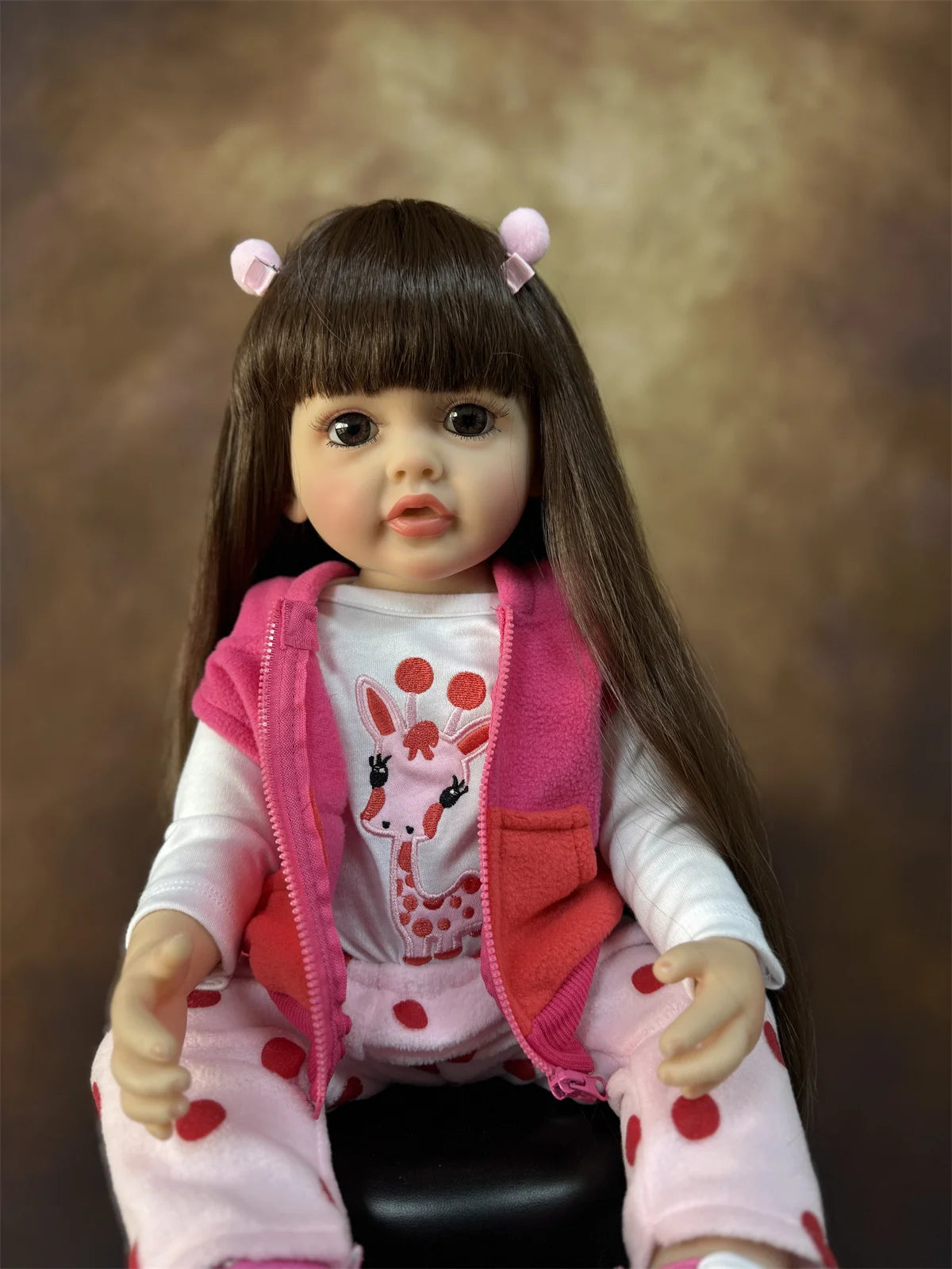 55 CM 22 Inch Reborn Dolls Realistic Full Silicone Baby Bebe Vinyl Newborn Girl Doll Princess Toddler Toy Gift