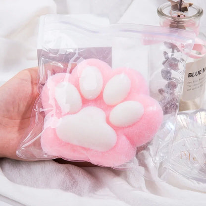 12cm Large Handmade Plush Cat Paw Squeeze Toys Taba Squishу Stress Relief Toys Cute Soft Fidget Toys and Anxiety Relaxing Gifts