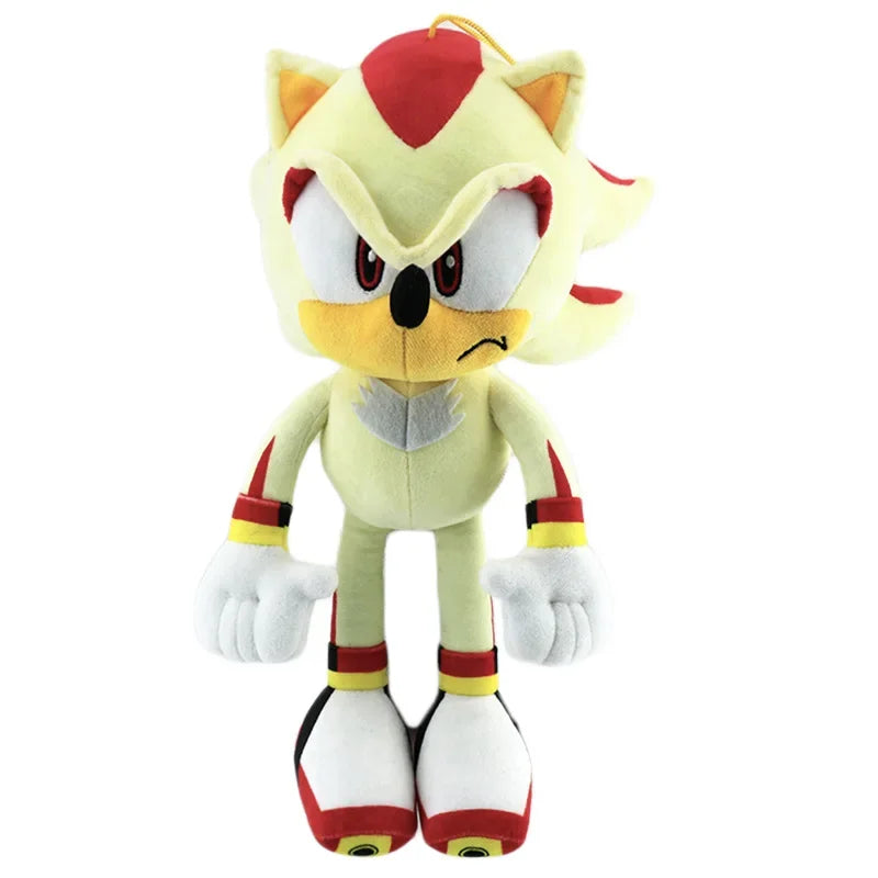 33cm Sonic High Quality Plush Toy Cartoon The Hedgehog Doll Tails Shadow Soft Stuffed Anime Christmas Birthday Gift For Kids