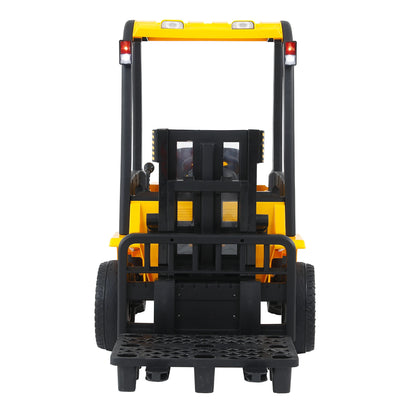 Electric frame lifting rod Electricforklift,Children Ride- on Car 12V7A Battery Powered Vehicle Toy ,3 speeds,Parent yellow