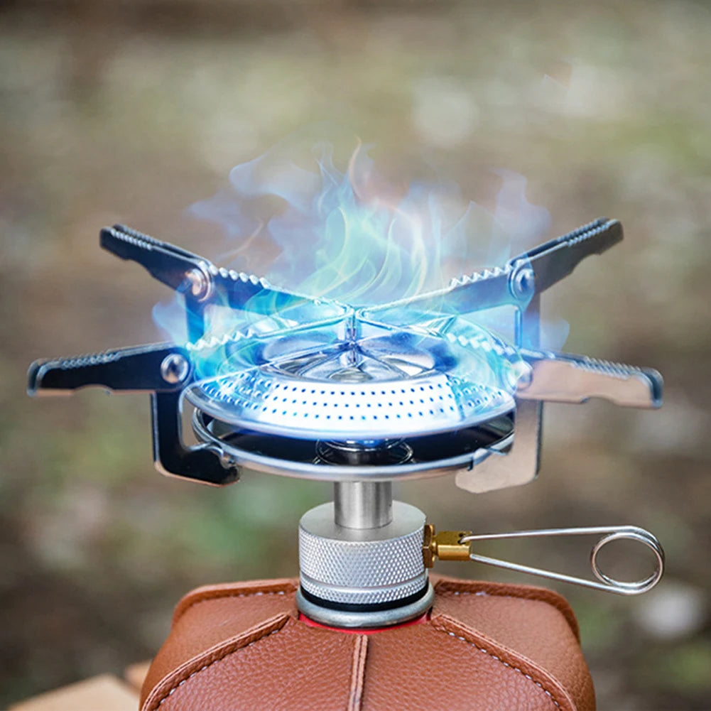 Portable Outdoor Camping Gas Stove with Adjustable Flame Small