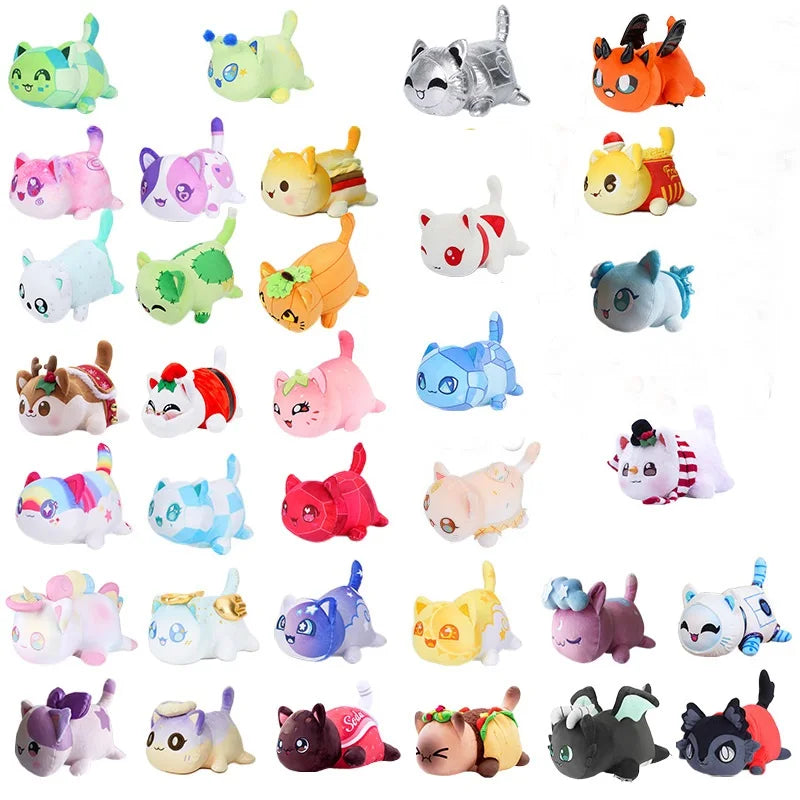 Cute food cat pillow hamburger cat plush toy holiday gift cute cat toy