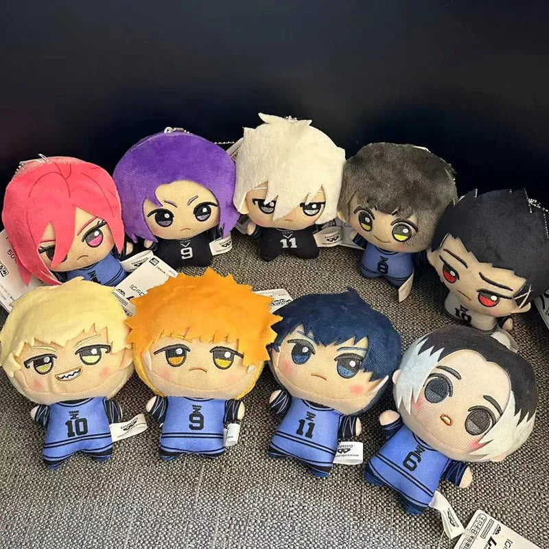 10cm New Blue Lock Plush Pendant KeyChain Isagi Yoichi Nagi Seishiro Mikage Reo Rin Itoshi Itoshi Sae Action Doll Toy Bag Gift