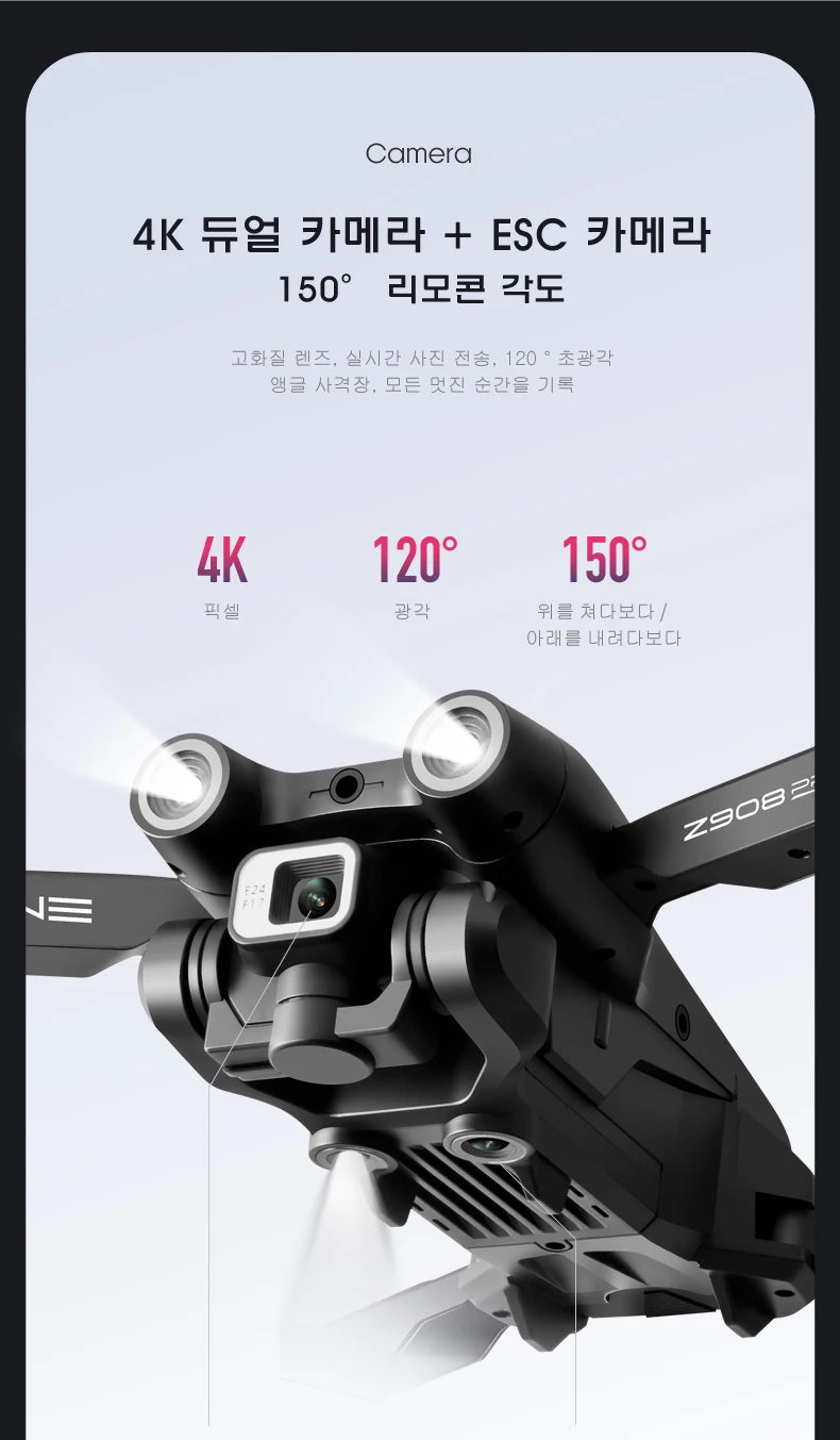 Z908 MAX Mini Drone 4k Professional Camera RC Obstacle Avoidance Helicopter Remote Control Quadcopter Kid Gift Toys