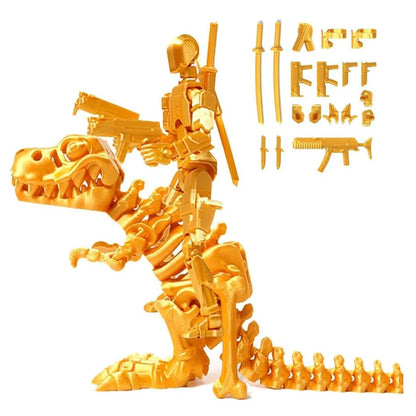 Dummy 13 Action Figure and Dinosaur Multi-Jointed Action Figures T13 Action Figure Set with Dragon Mount for Collectors Gifts